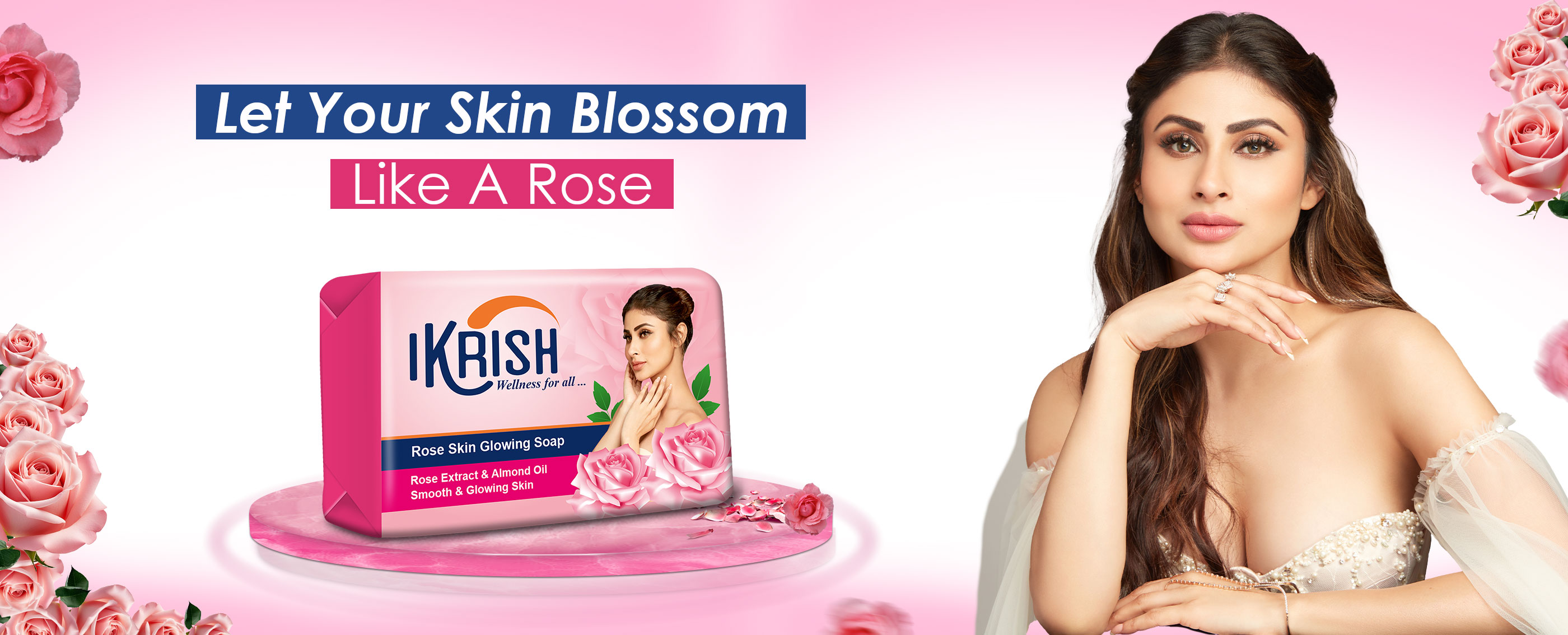 Ikrish Rose Skin Glowing Soap contains traditional ingredients that has anti-oxidant, anti-bacterial properties which enhance complexion, youthfulness & intensely nourishes the skin.